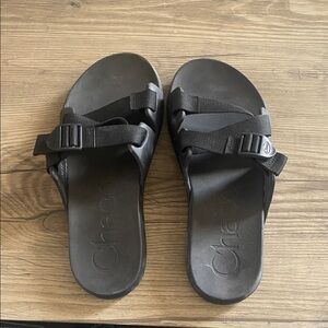 Chaco Black Adjustable Slide Sandals Size 11
